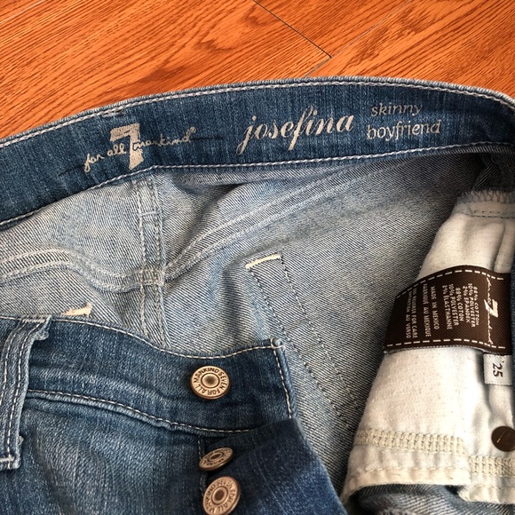 7 For All Mankind Josefina Skinny Boyfriend Jean - Picture 5 of 6